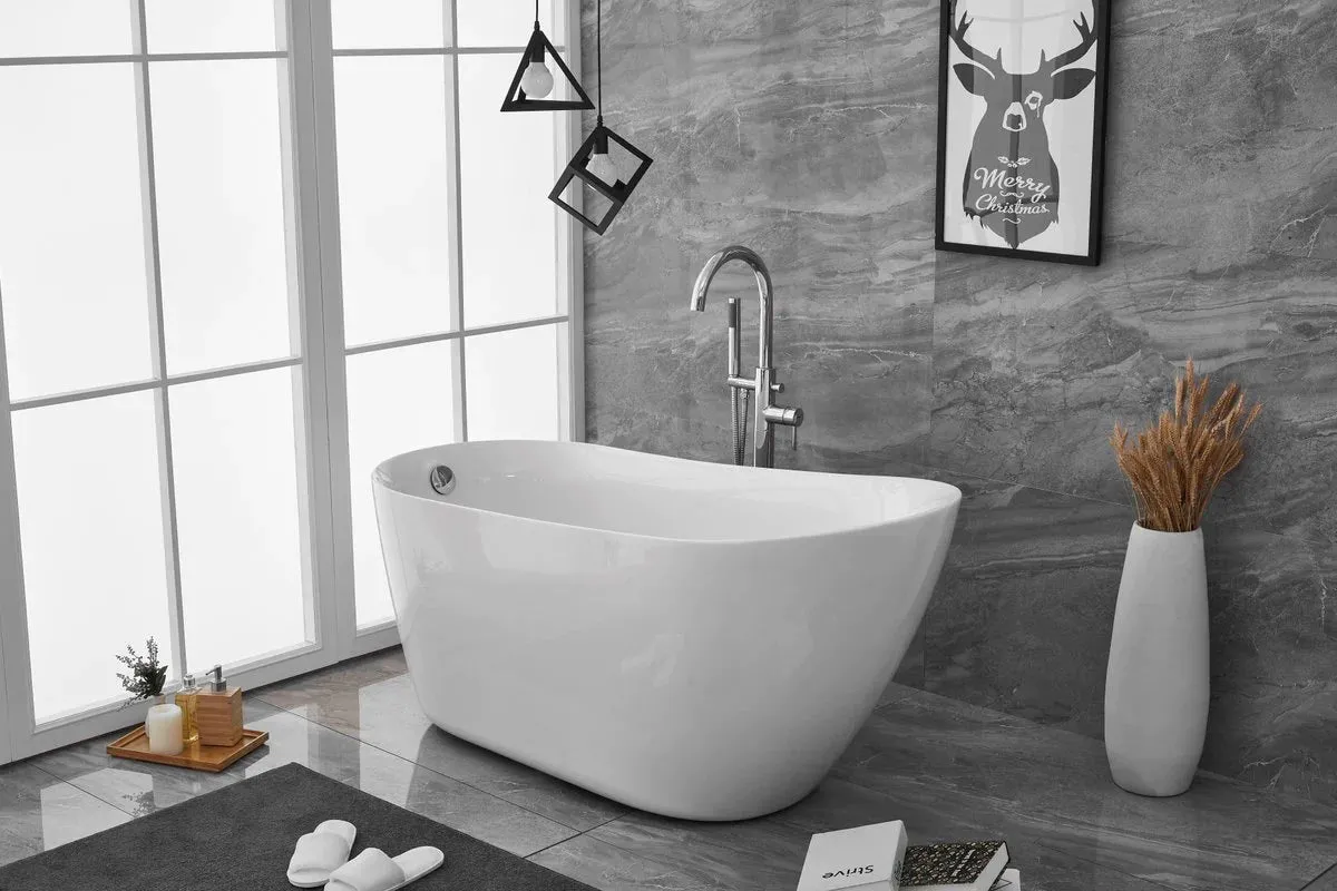 Chantal 59" Soaking Single Slipper Bathtub