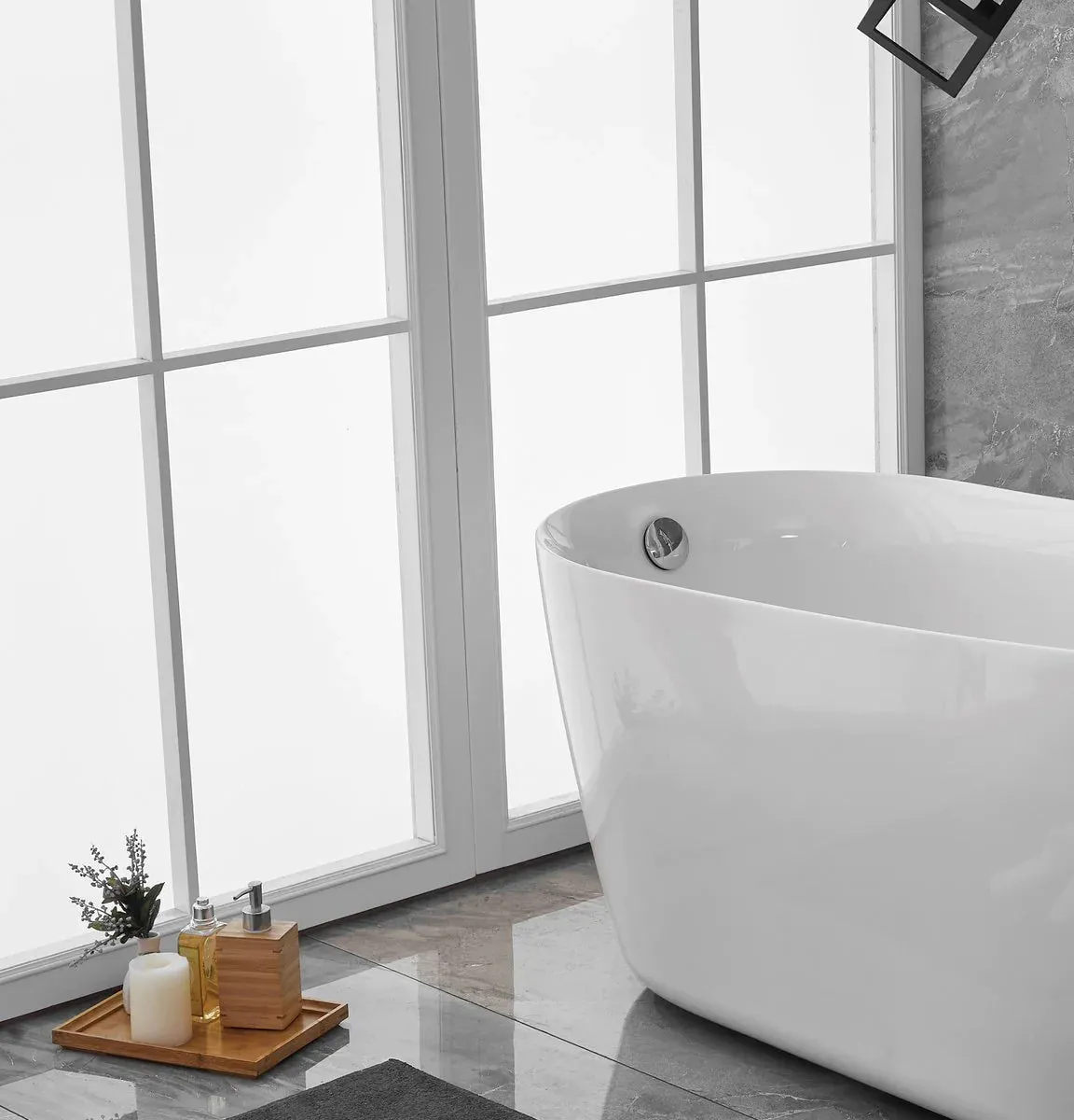 Chantal 59" Soaking Single Slipper Bathtub