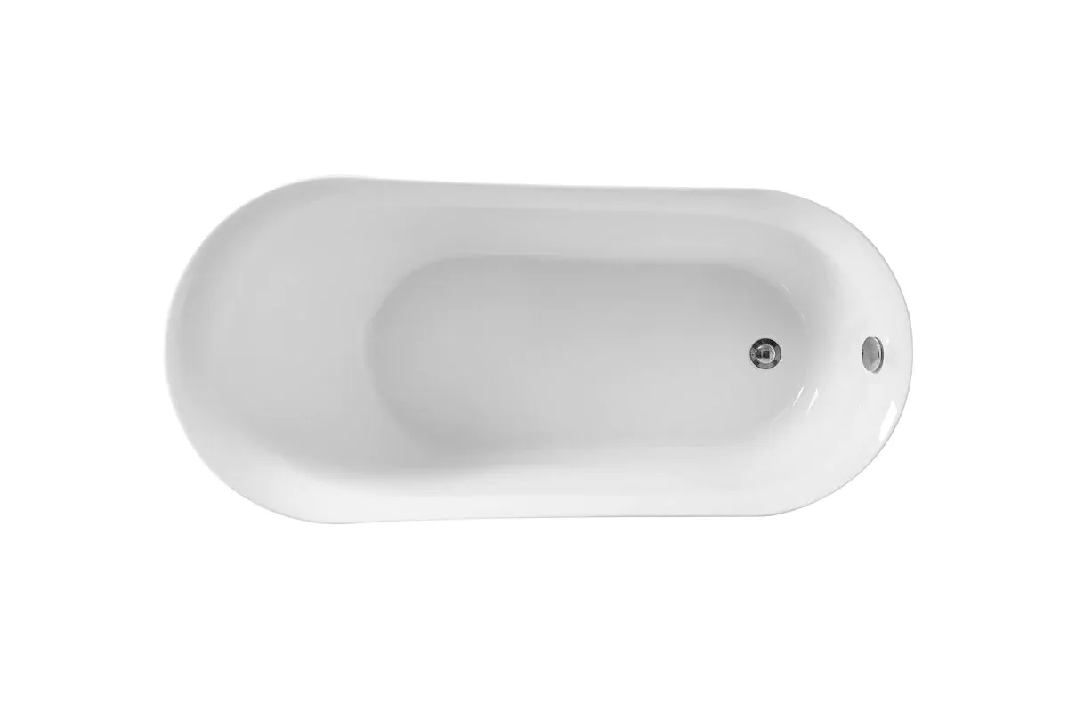 Chantal 59" Soaking Single Slipper Bathtub