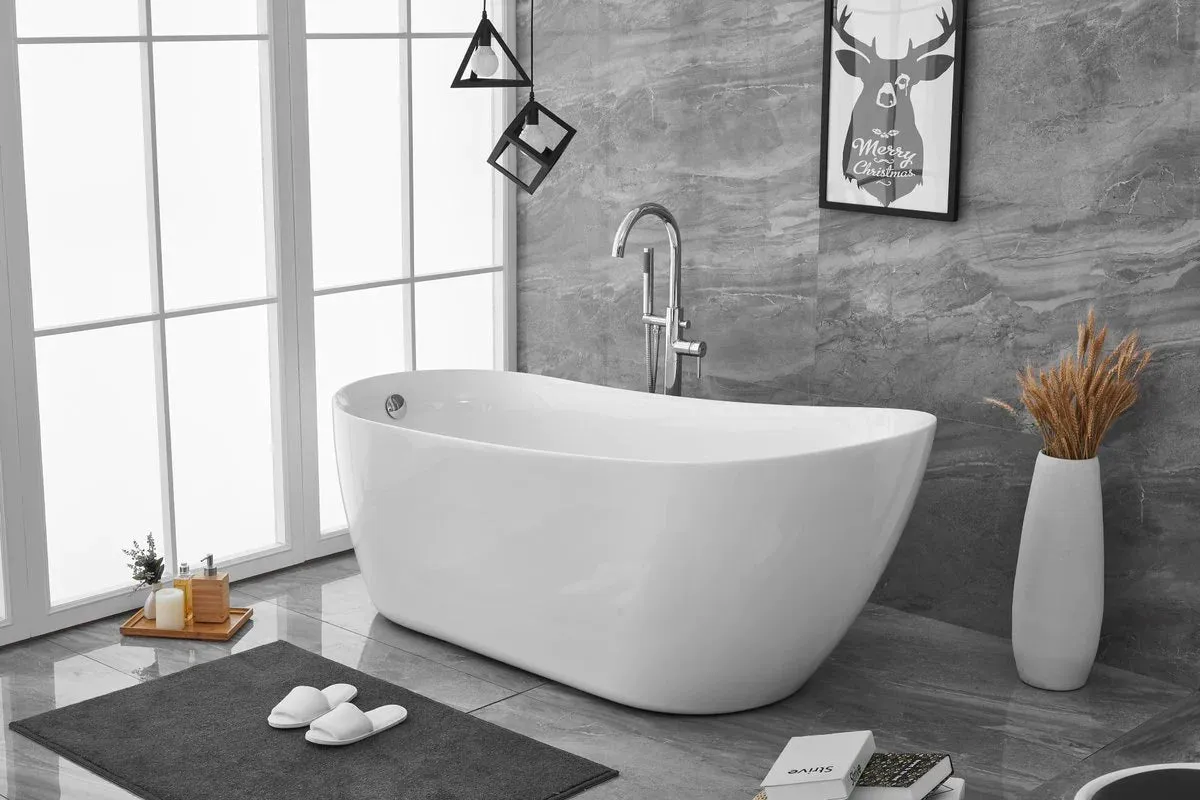 Chantal 70" Soaking Single Slipper Bathtub