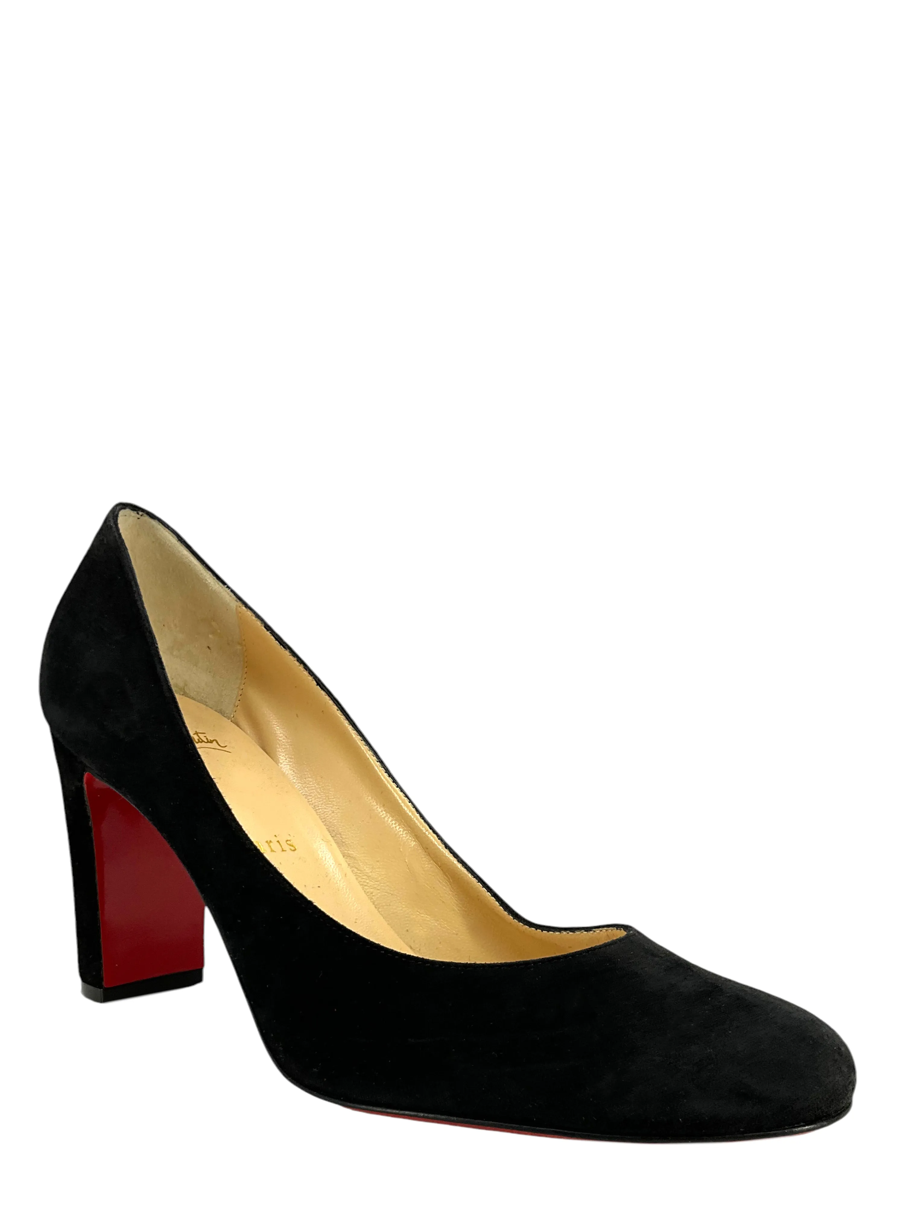 Christian Louboutin Block-Heel Pumps Size 7.5