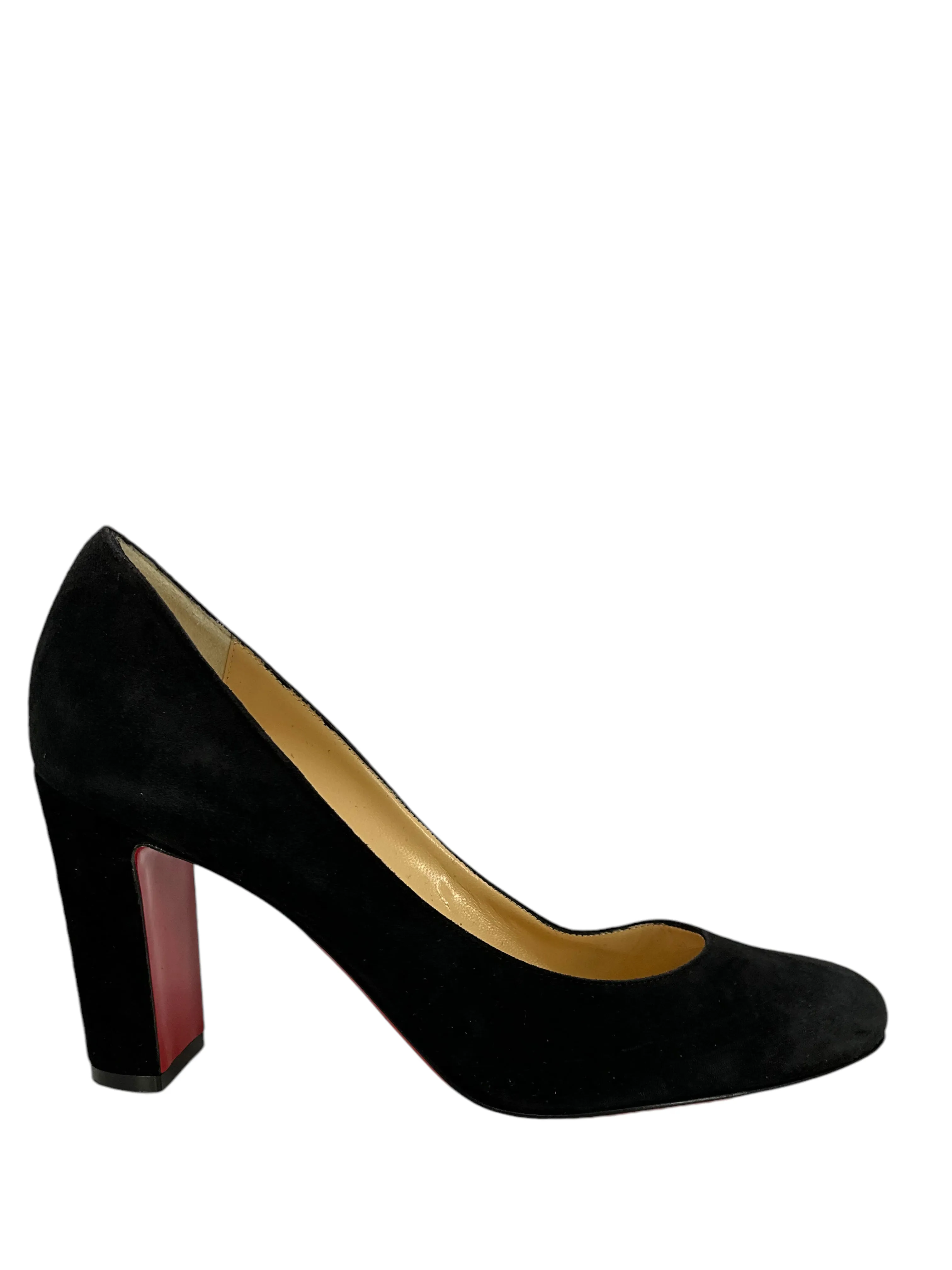 Christian Louboutin Block-Heel Pumps Size 7.5