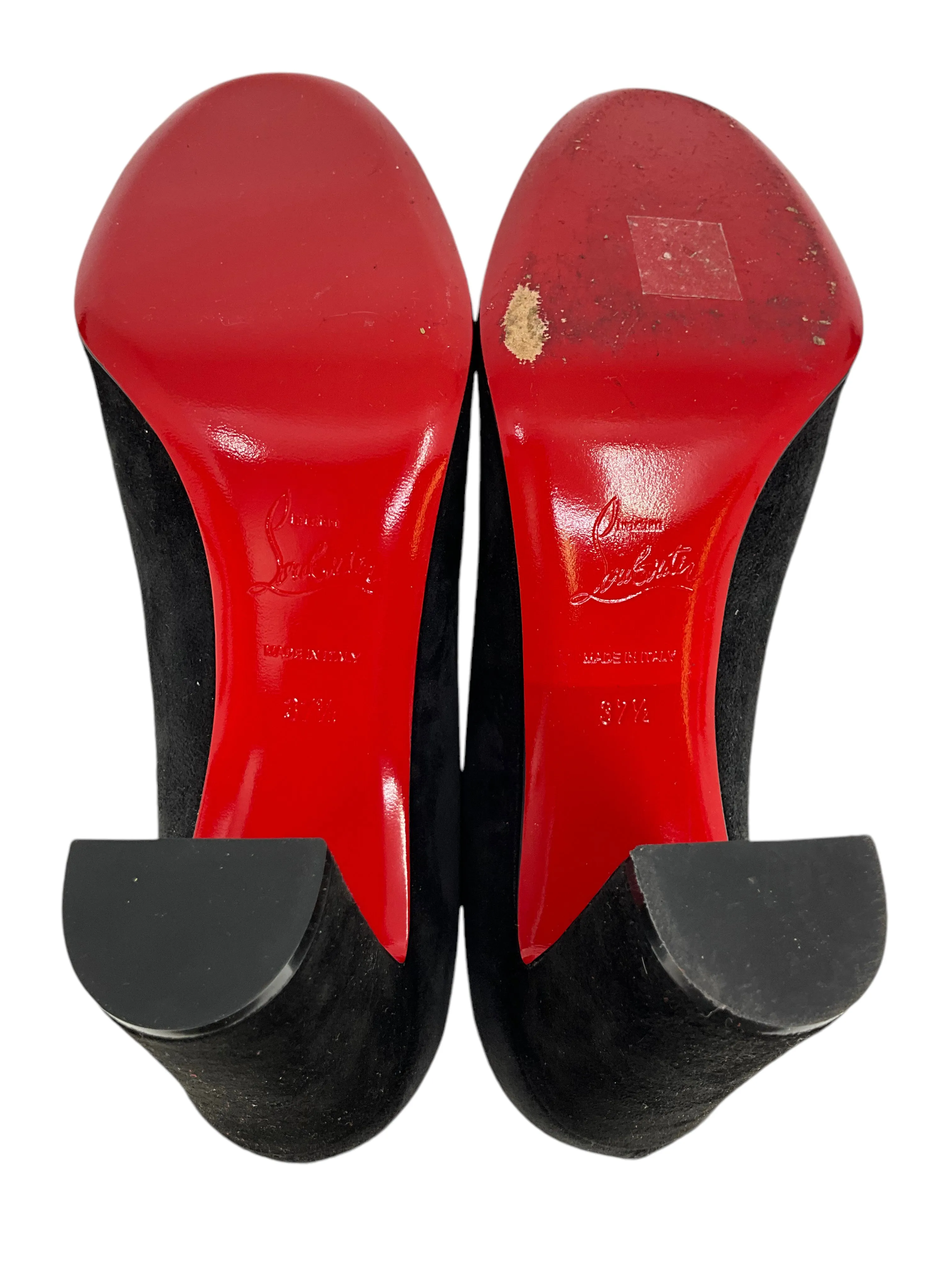 Christian Louboutin Block-Heel Pumps Size 7.5