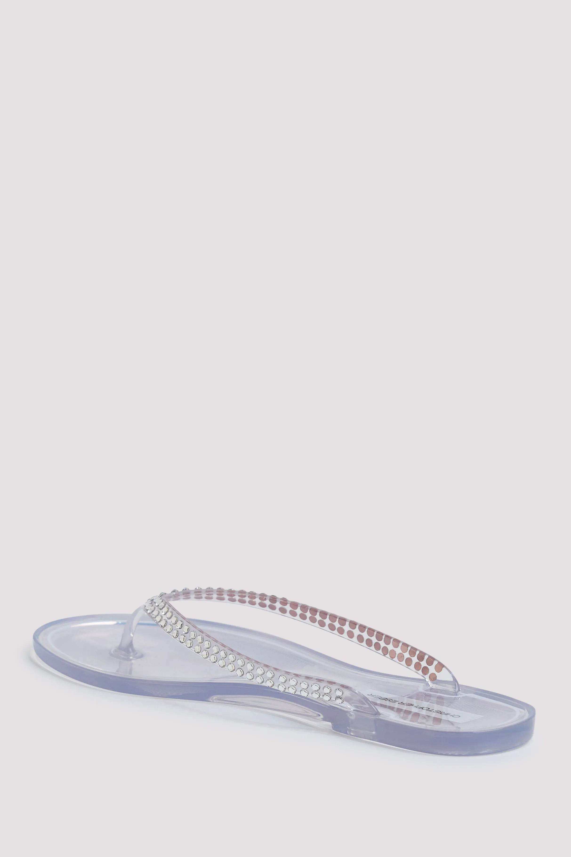 Clear Jo Crystal Flip Flop