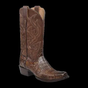 Corral A4552 Men's Honey Brown Caiman Narrow SQ Toe SS24