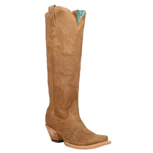 CORRAL WOMEN'S TALL SAND SUEDE WESTERN BOOT - A4438