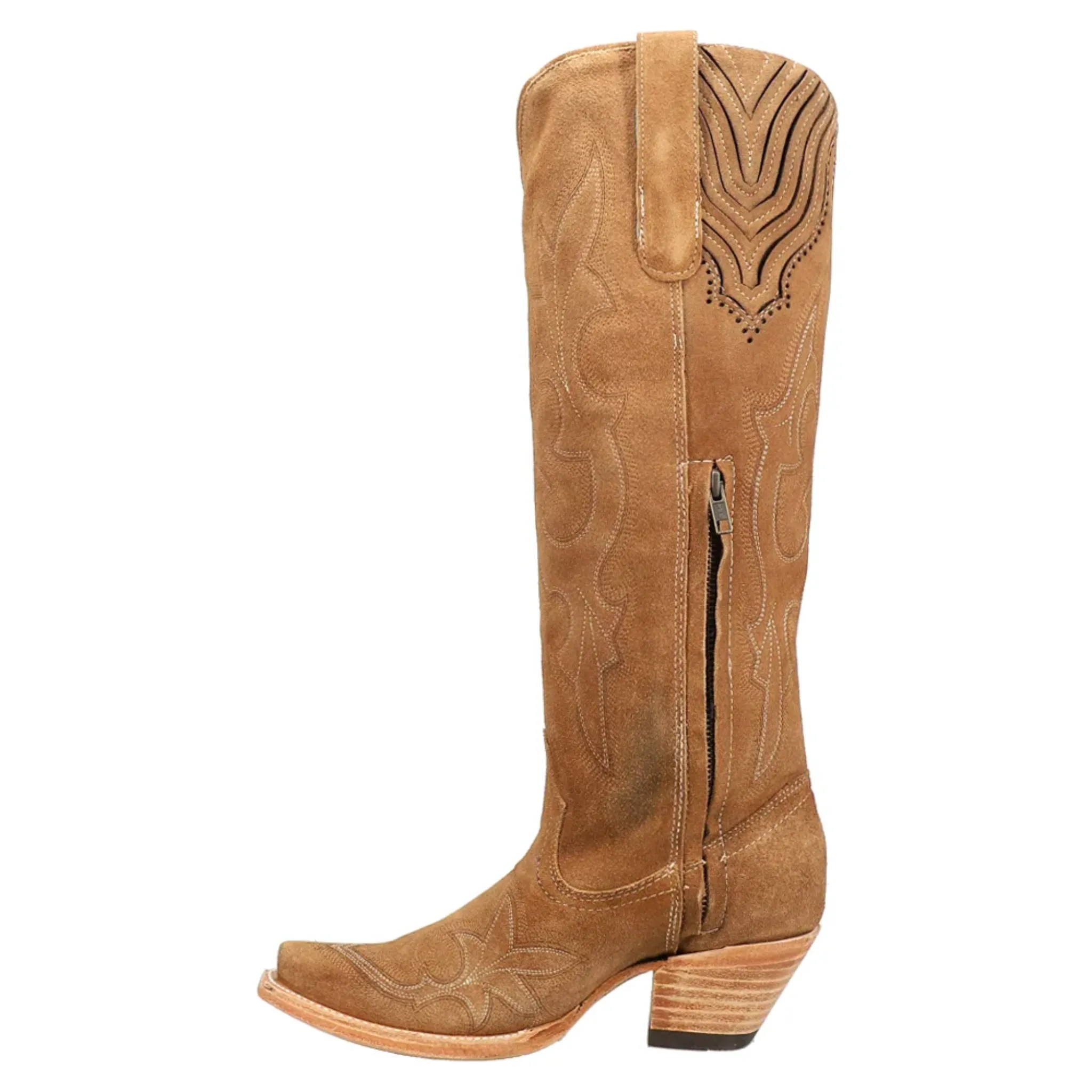 CORRAL WOMEN'S TALL SAND SUEDE WESTERN BOOT - A4438