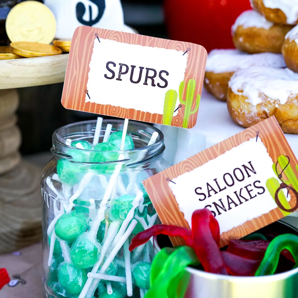 Cowboy Birthday Party Set | Amazing Cowboy Party Activities, Labels, Signs and  Party Decor