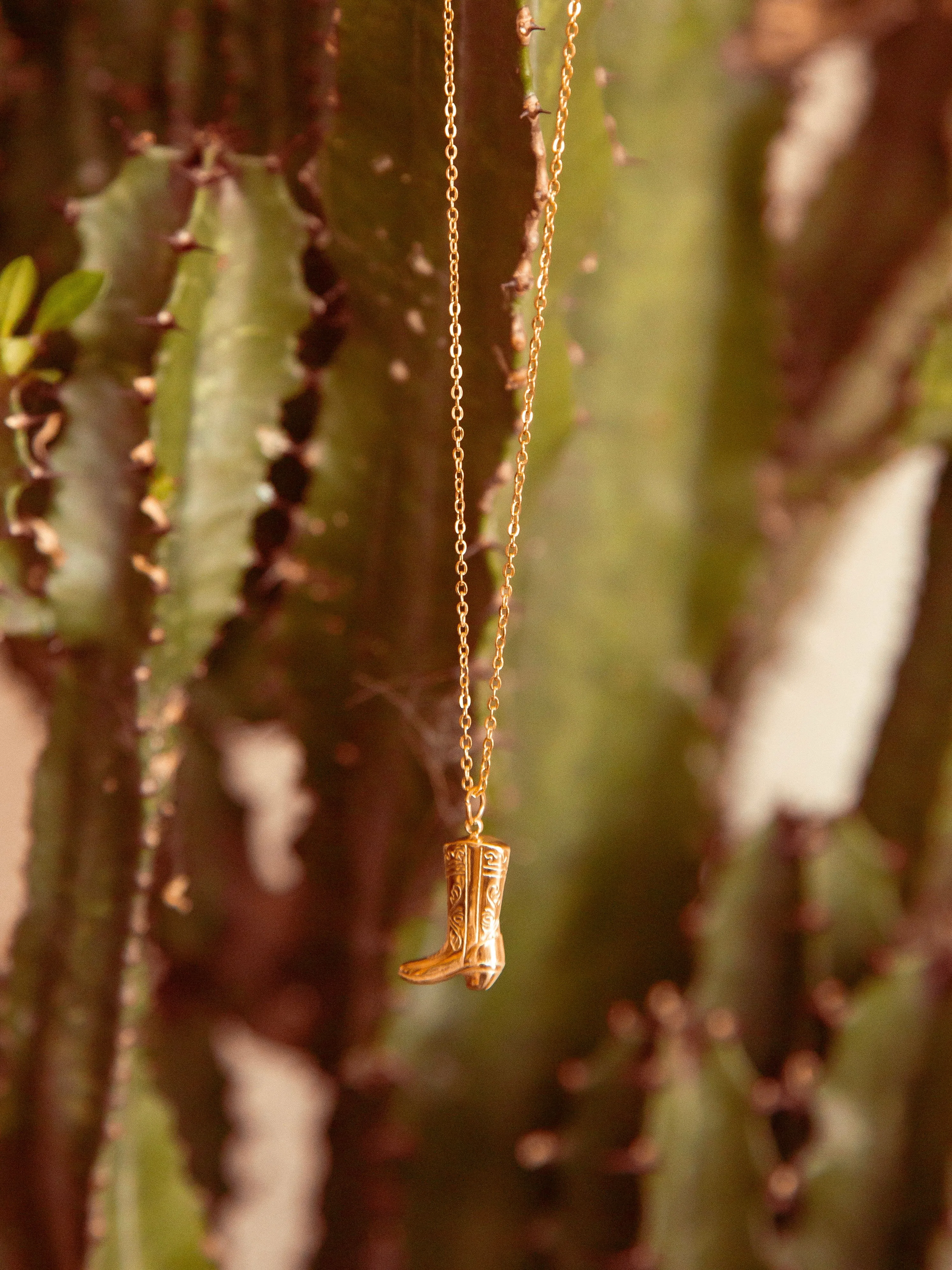 Cowboy Boot Necklace