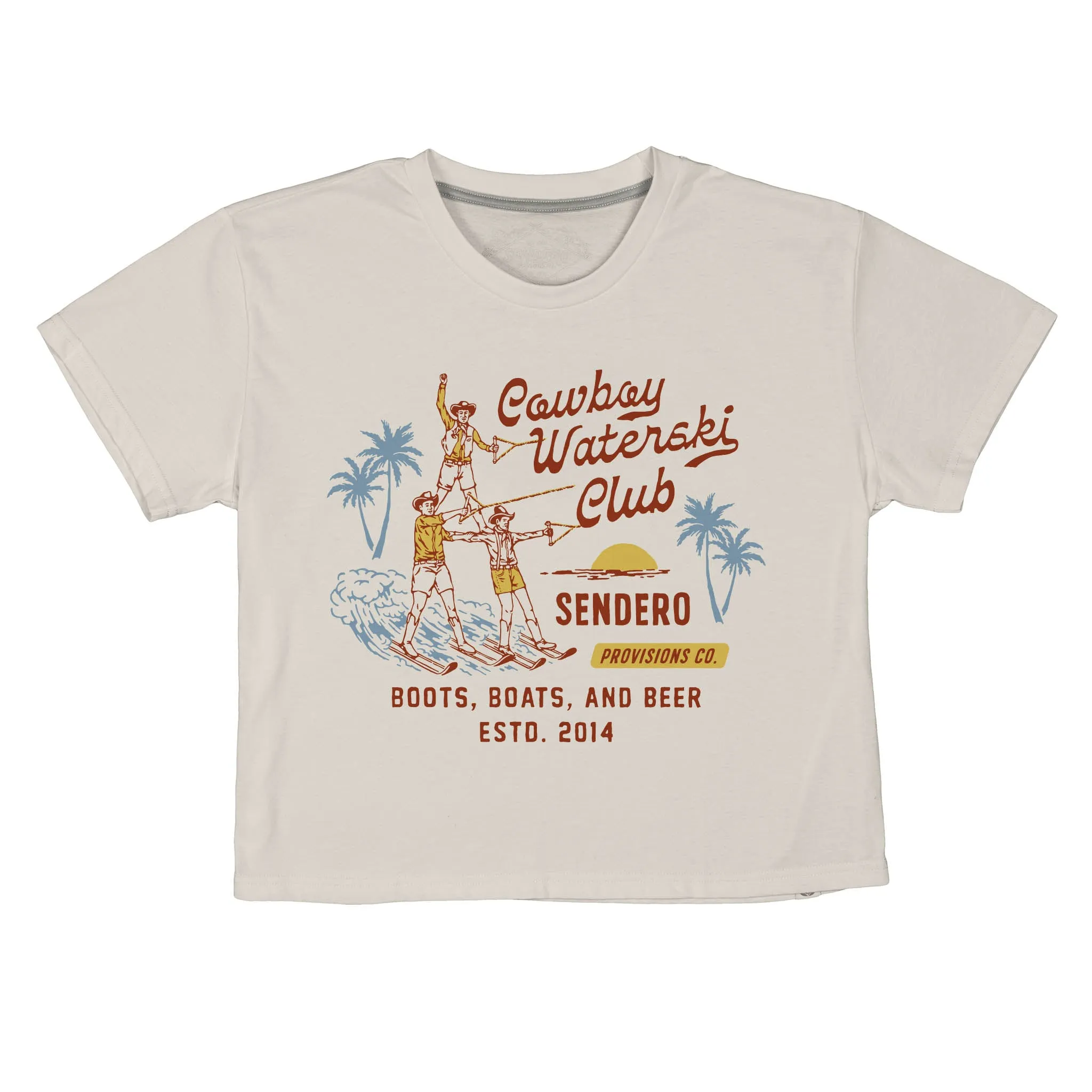 Cowboy Waterski Club Crop Tee