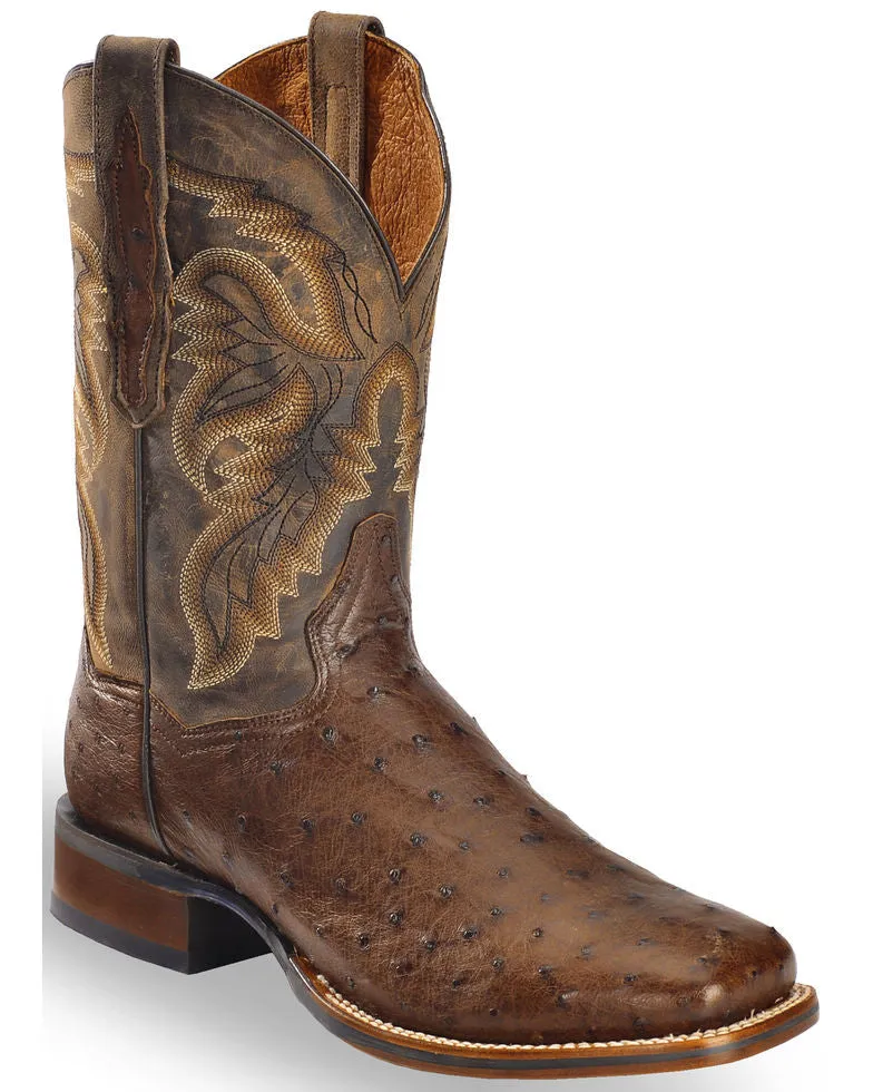 Dan Post Men's Alamosa Exotic Ostrich Cowboy Certified Boots Style DP3875