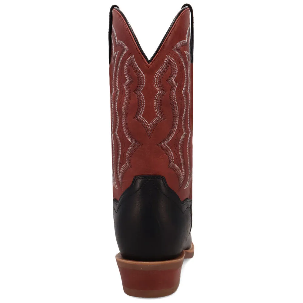 Dan Post Men's Creed Black & Red Leather Western Boots