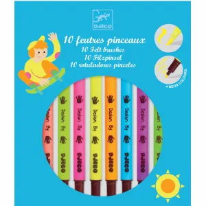 Djeco Felt Tip Pens Pop Colours 10