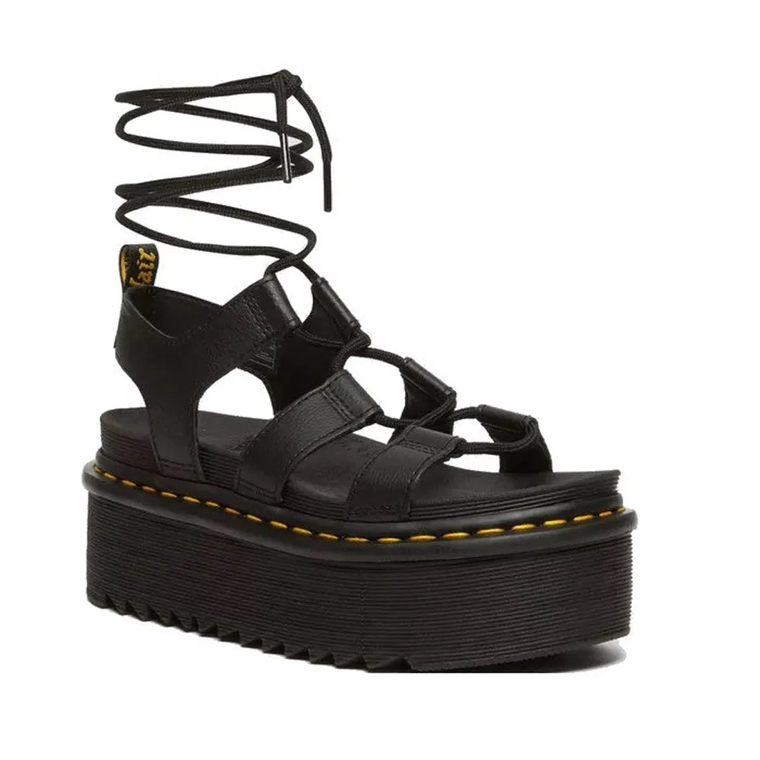 Dr Martens XL Nartilla Platform Gladiator Sandal Black Athena