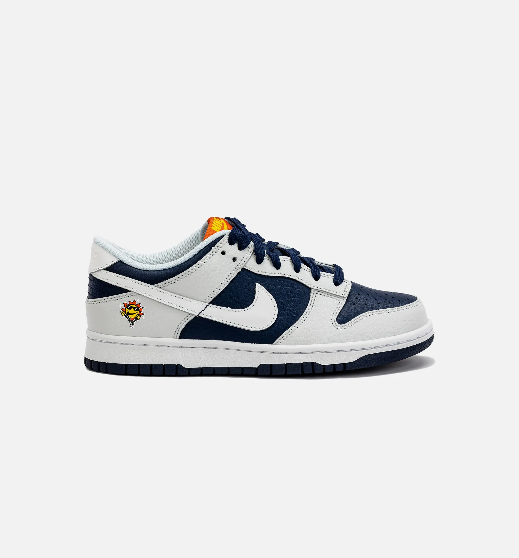 Dunk Low Photon Dust Midnight Navy Grade School Lifestyle Shoe - Grey/Navy