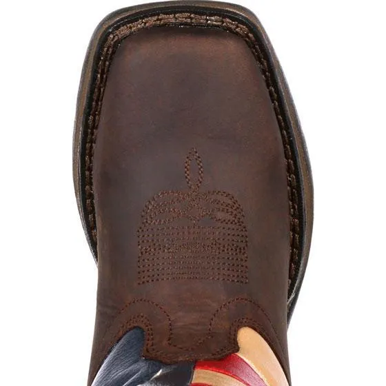 Durango Big Kids - 8" Union Flag Western Boot - Square toe