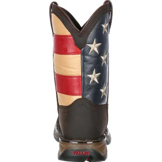 Durango Big Kids - 8" Union Flag Western Boot - Square toe