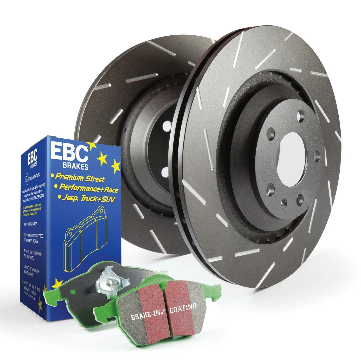 EBC Brakes S2KF1534 S2 Kits Greenstuff 2000 and USR Rotors