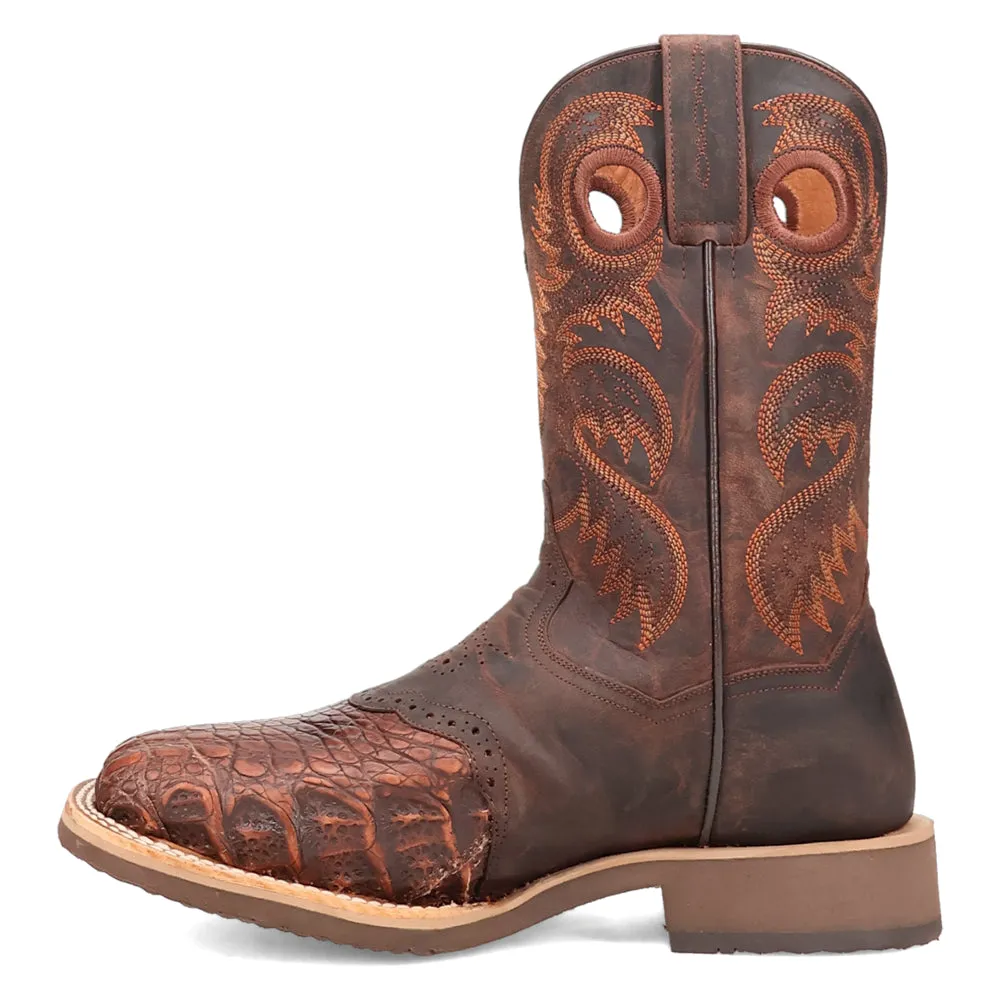 Egan Caiman Square Toe Cowboy Boots