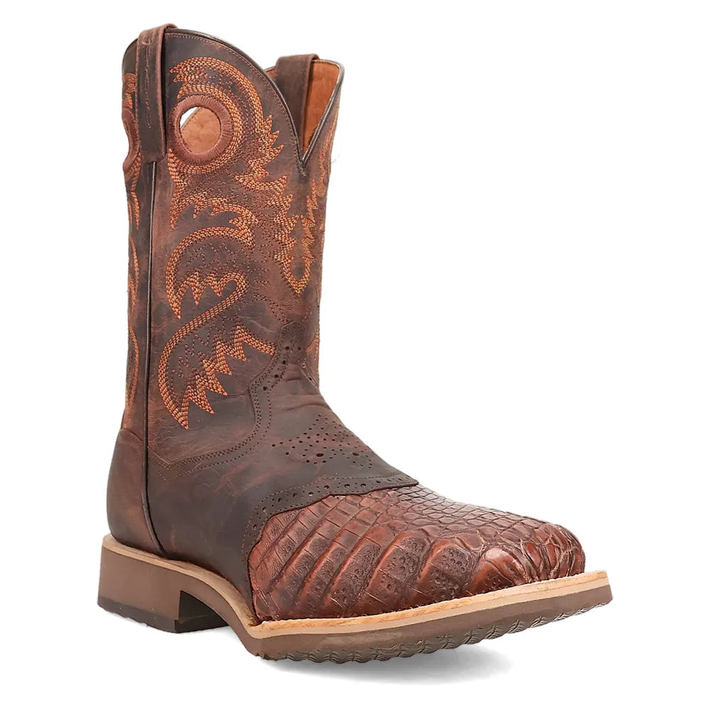 Egan Caiman Square Toe Cowboy Boots