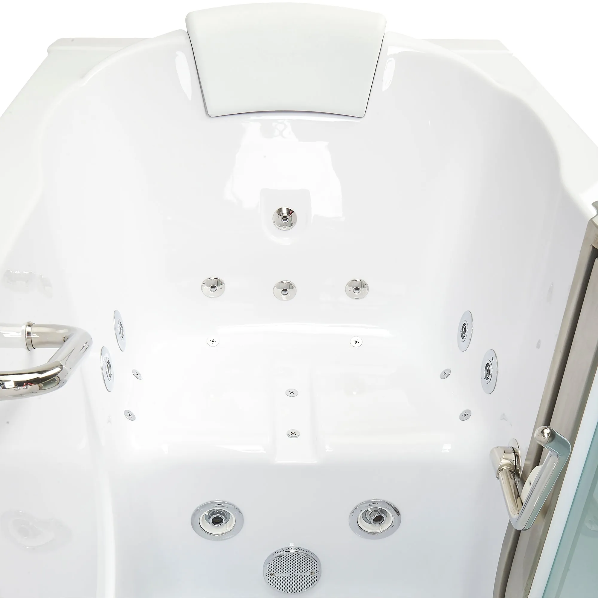 Ella's Bubbles Deluxe Walk-In Tub (29.5″W x 55″L) with Acrylic Inward Swinging Door.