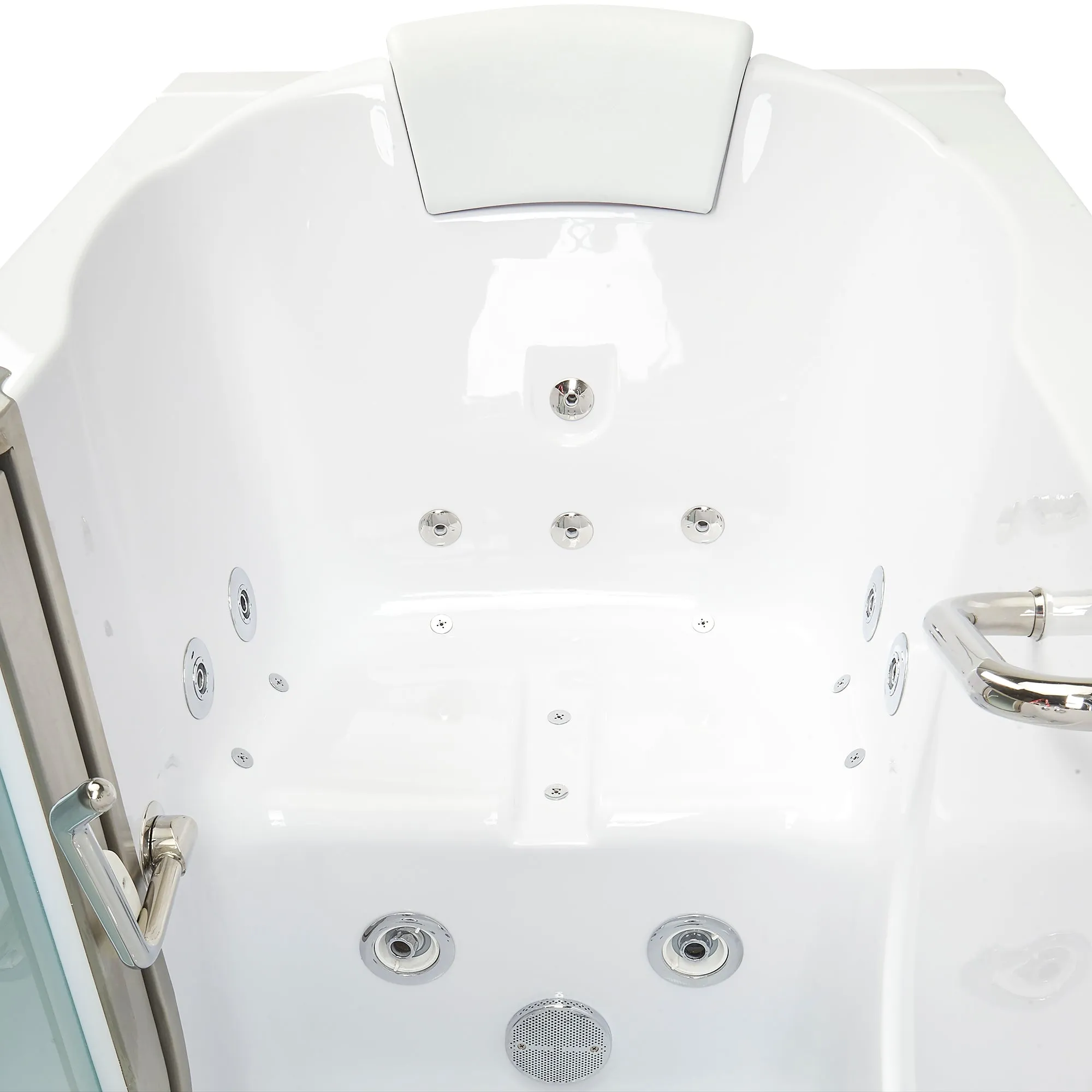 Ella's Bubbles Deluxe Walk-In Tub (29.5″W x 55″L) with Acrylic Inward Swinging Door.