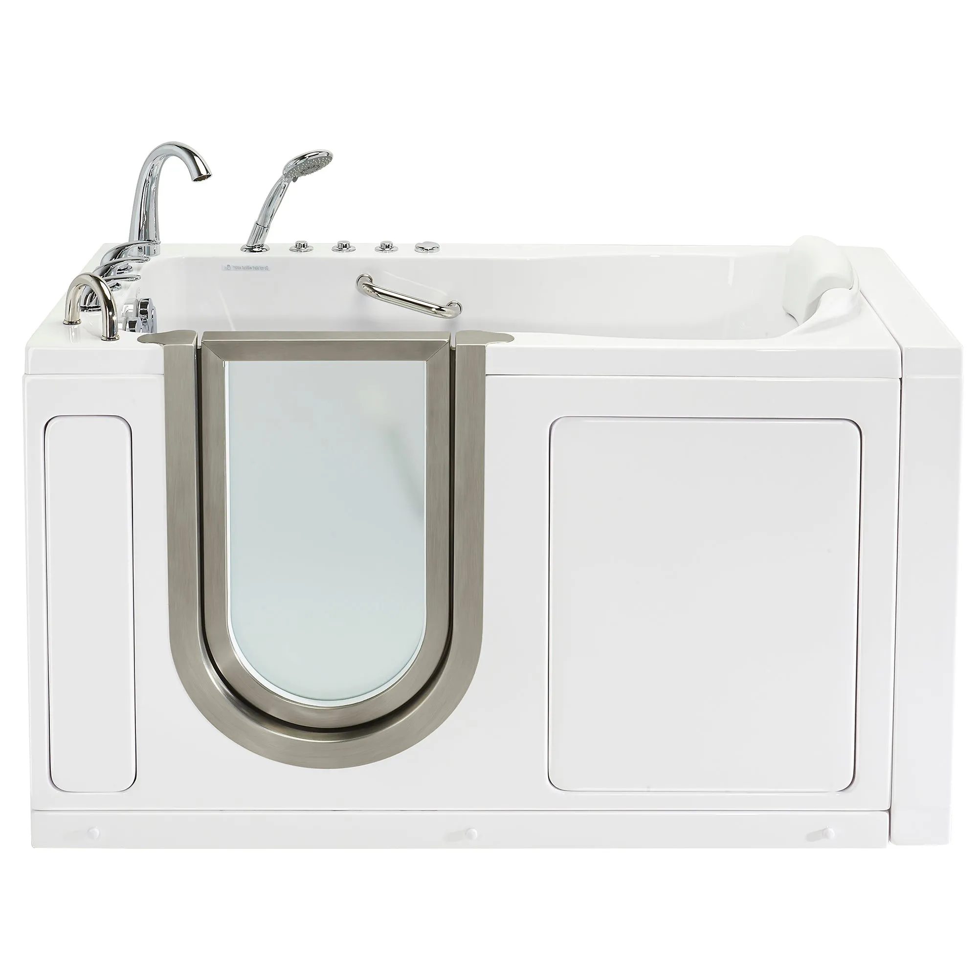 Ella's Bubbles Deluxe Walk-In Tub (29.5″W x 55″L) with Acrylic Inward Swinging Door.