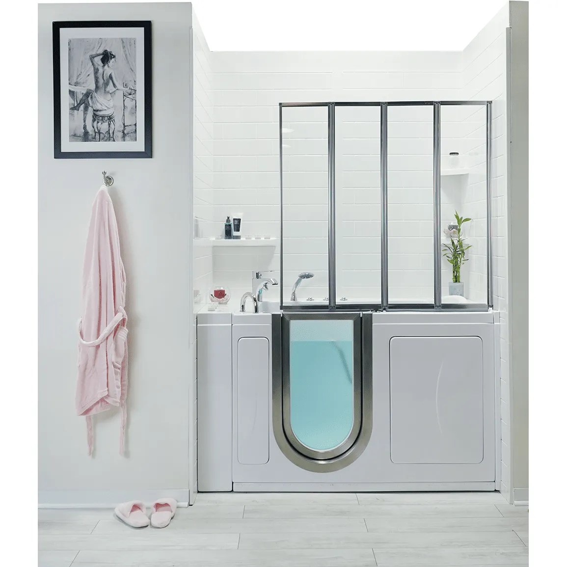 Ella's Bubbles Petite - Acrylic Inward Swinging Door Walk-In Tub (27.5″W x 52.25″L)