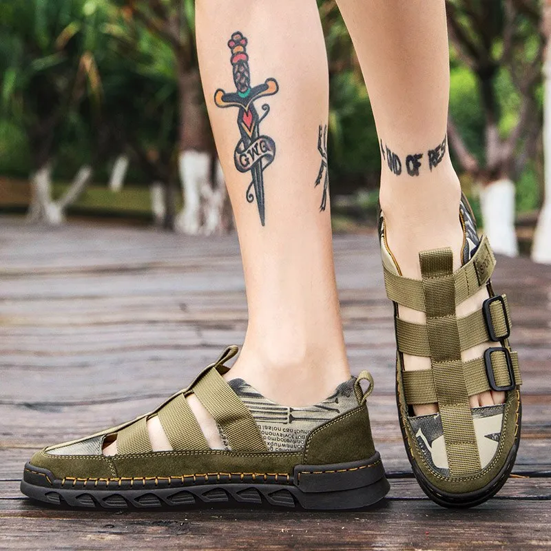 Fashion Light Casual Shoe Men's Beach Sandals 2022 Summer Gladiator Men's Sandals Outdoor Roman Sandals Breathable Men Shoes