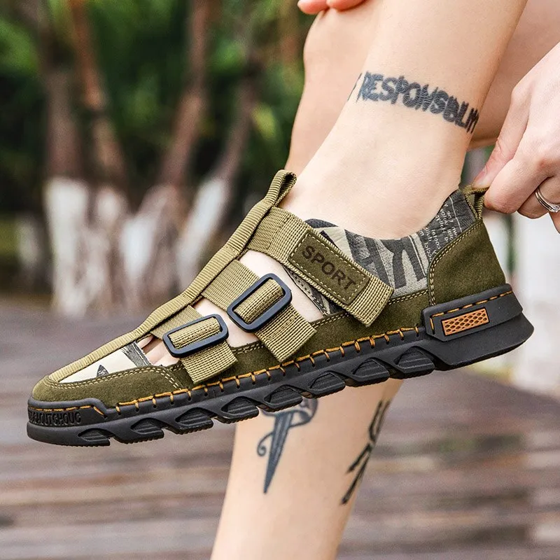 Fashion Light Casual Shoe Men's Beach Sandals 2022 Summer Gladiator Men's Sandals Outdoor Roman Sandals Breathable Men Shoes