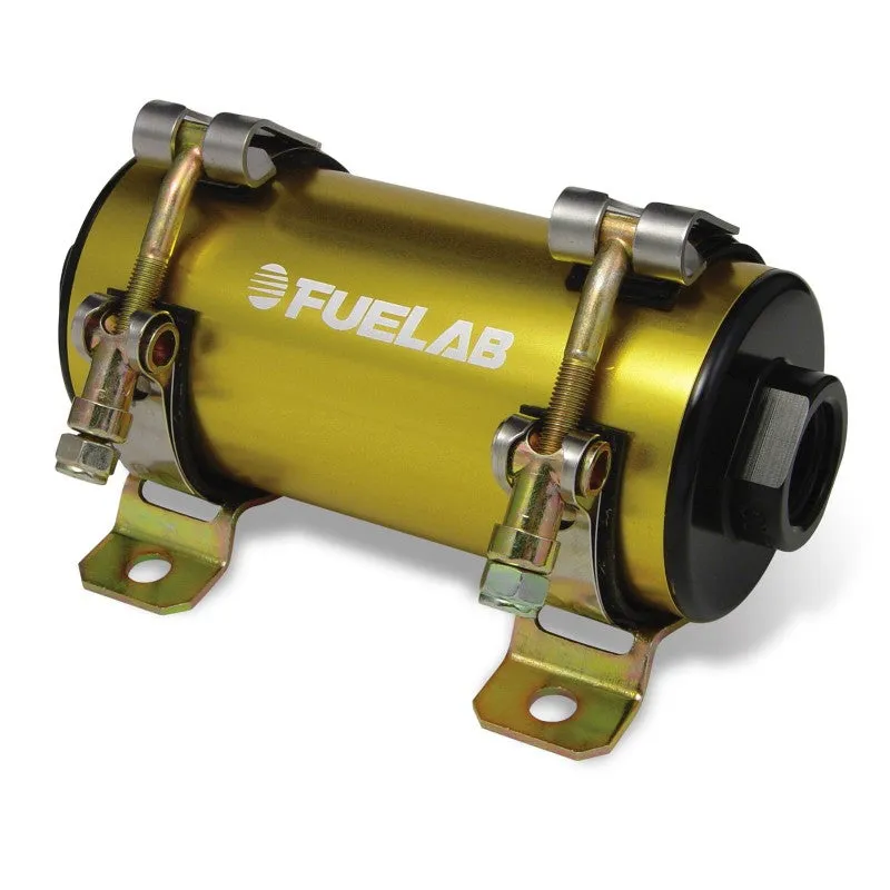 FUELAB 41401-5 EFI In-Line Fuel Pump PRODIGY (105 GPH @ 45 PSI, 125 PSI max, up to 1050 HP) Gold