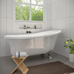 Geneva Clawfoot Soaking Acrylic Bathtub