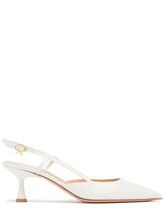 Gianvito Rossi   55mm Ascent leather slingback pumps 