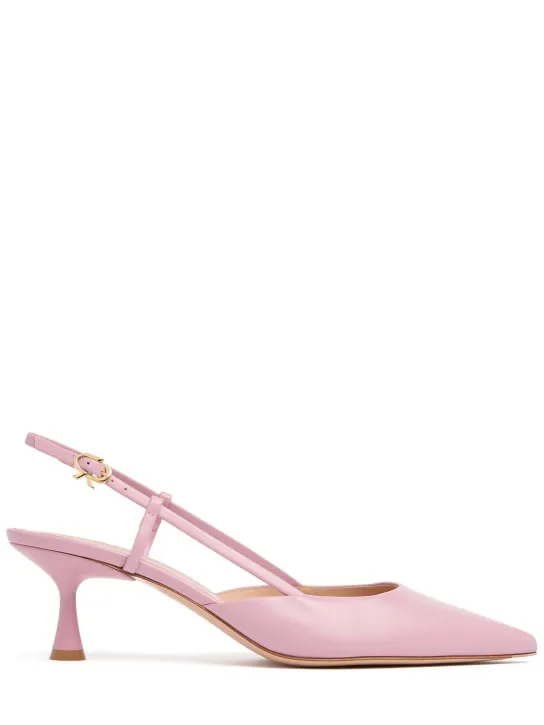 Gianvito Rossi   55mm Ascent leather slingback pumps 