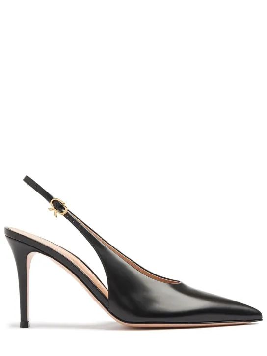 Gianvito Rossi   85mm Tokio leather slingback pumps 