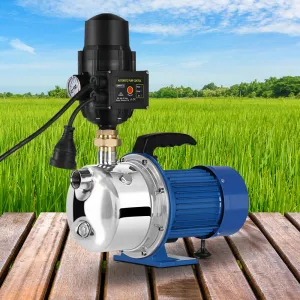 High Pressure Jet Pump 1100W, 4600L/H, Stainless Steel - Giantz