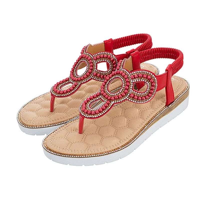 High quality summer simple women flat sandals bohemian b