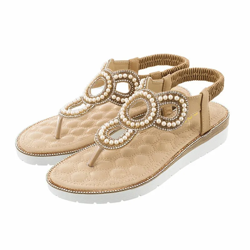 High quality summer simple women flat sandals bohemian b