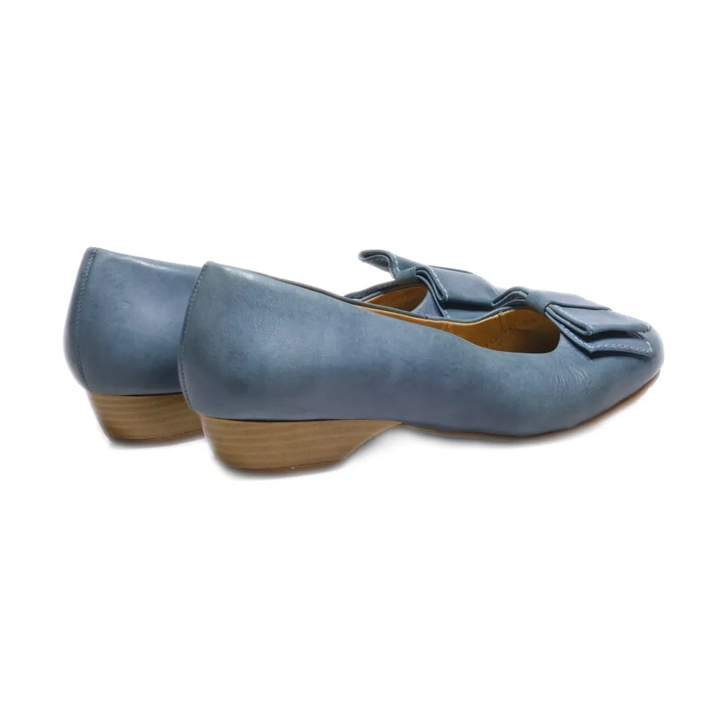 Hotter Pumps Leather Blue Colour For Women