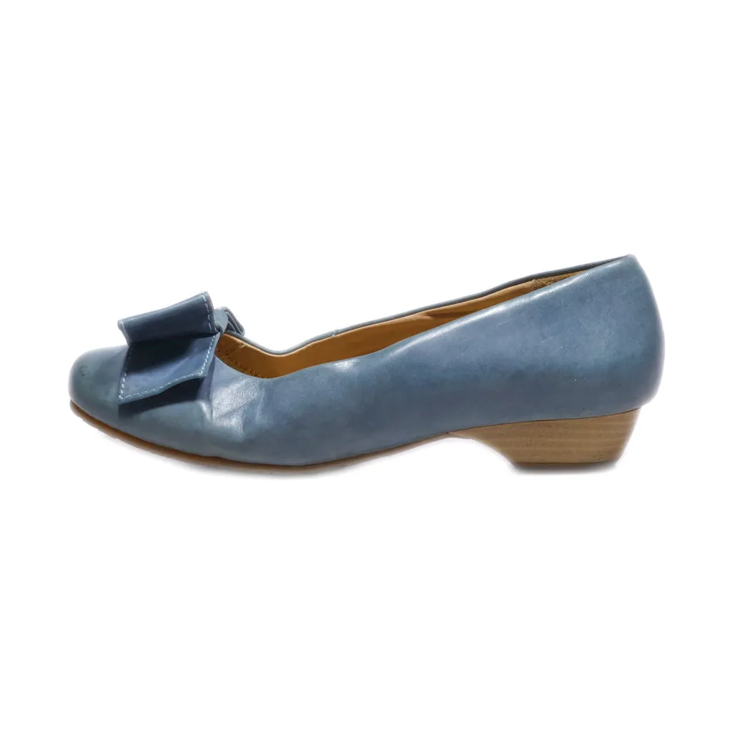 Hotter Pumps Leather Blue Colour For Women