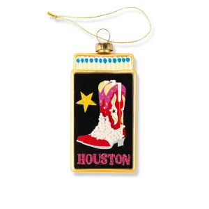 Houston Matchbook Ornament 3.5"