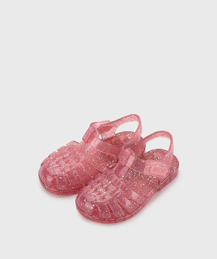 Igor 10329-387 Clasica Cristal Sandals, Tr.Fucsia Multi Glitter