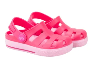 Igor S10284 Girl's Ola Combi Jelly Sandals, Fuchsia/Rosa