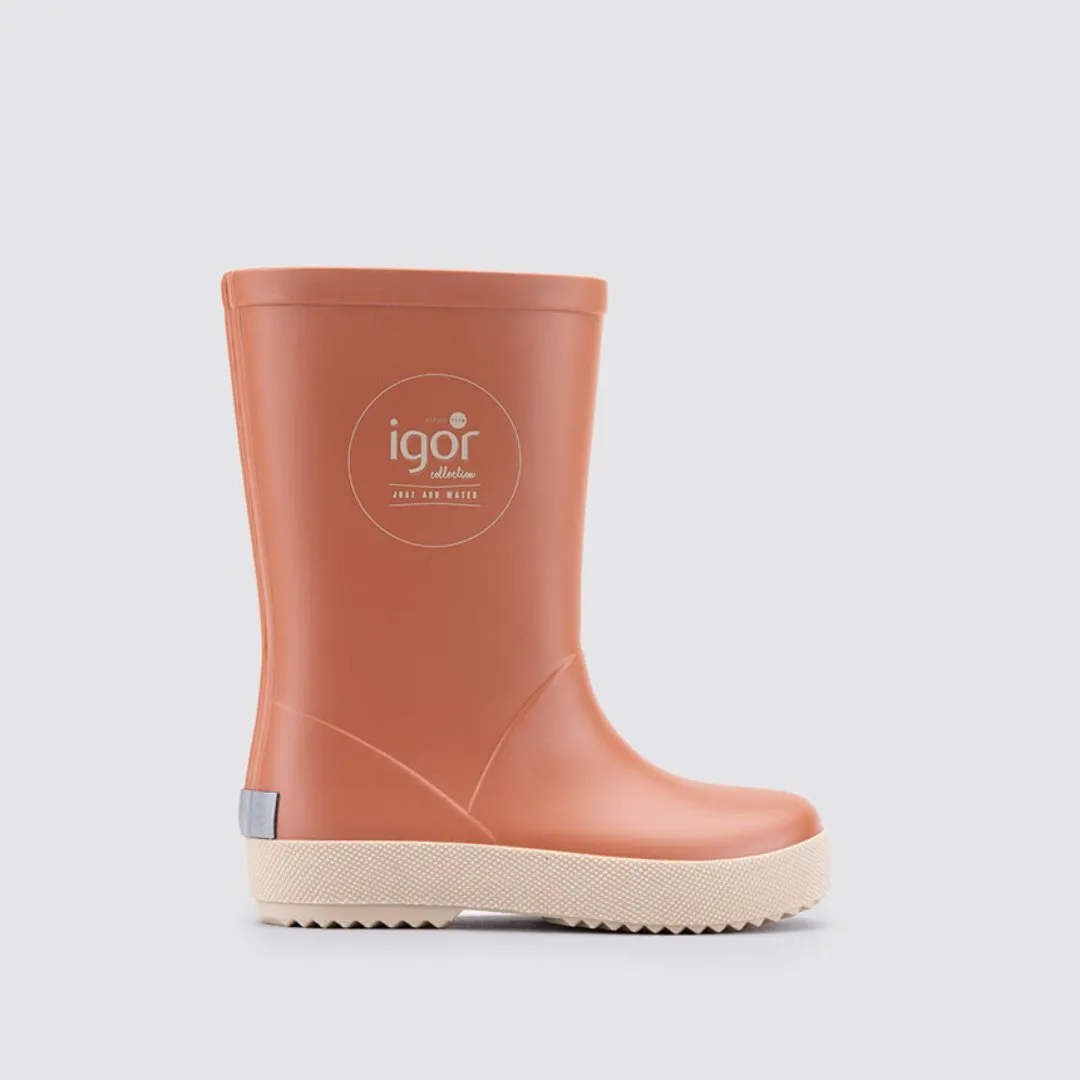 Igor: Splash Kids Rain Boots - Beige / Teja