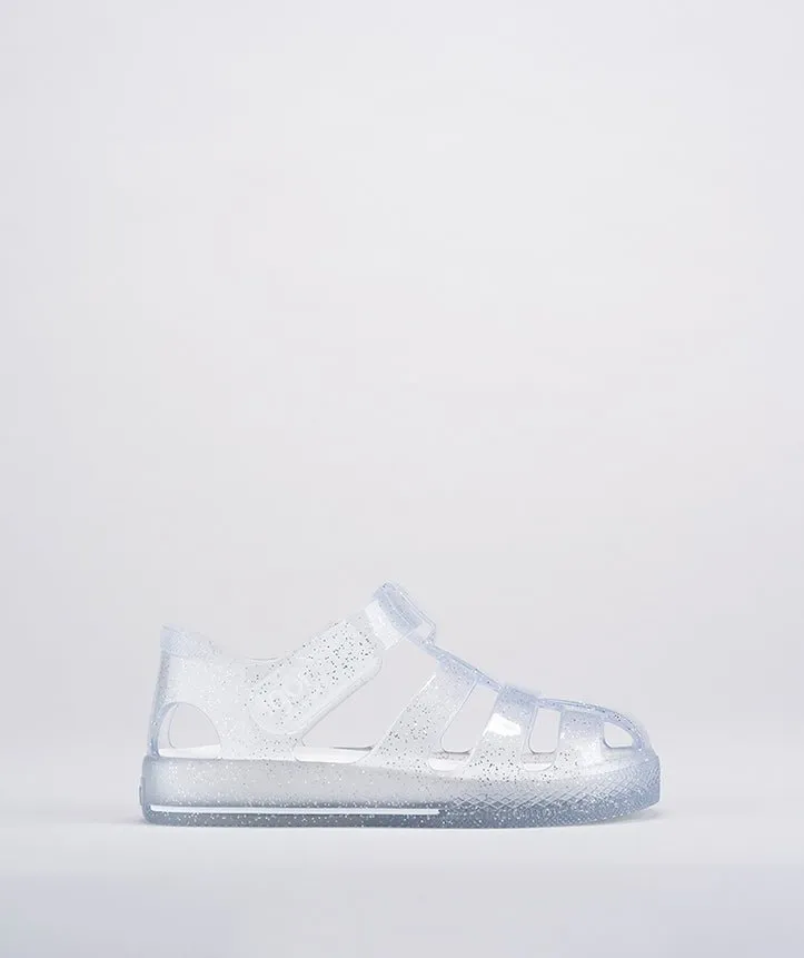 Igor: Star Glitter Kids Jelly Sandals - Transparent