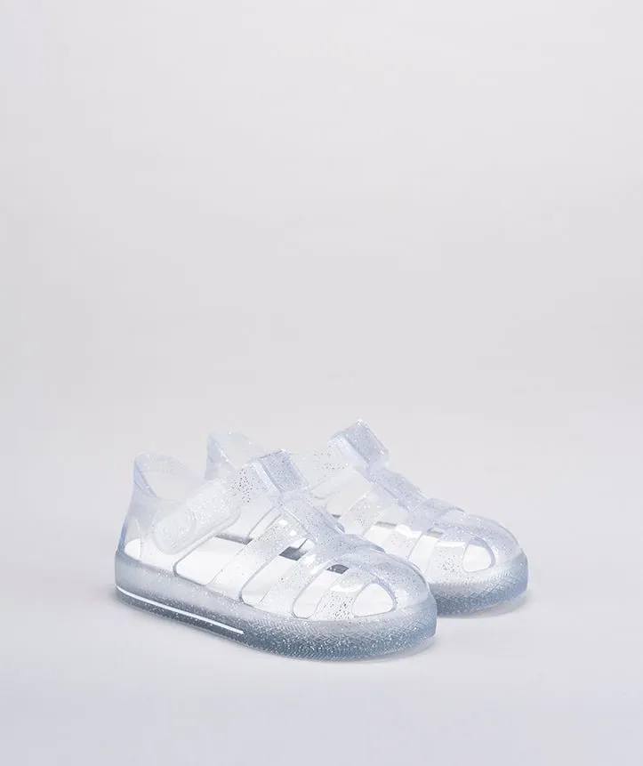 Igor: Star Glitter Kids Jelly Sandals - Transparent