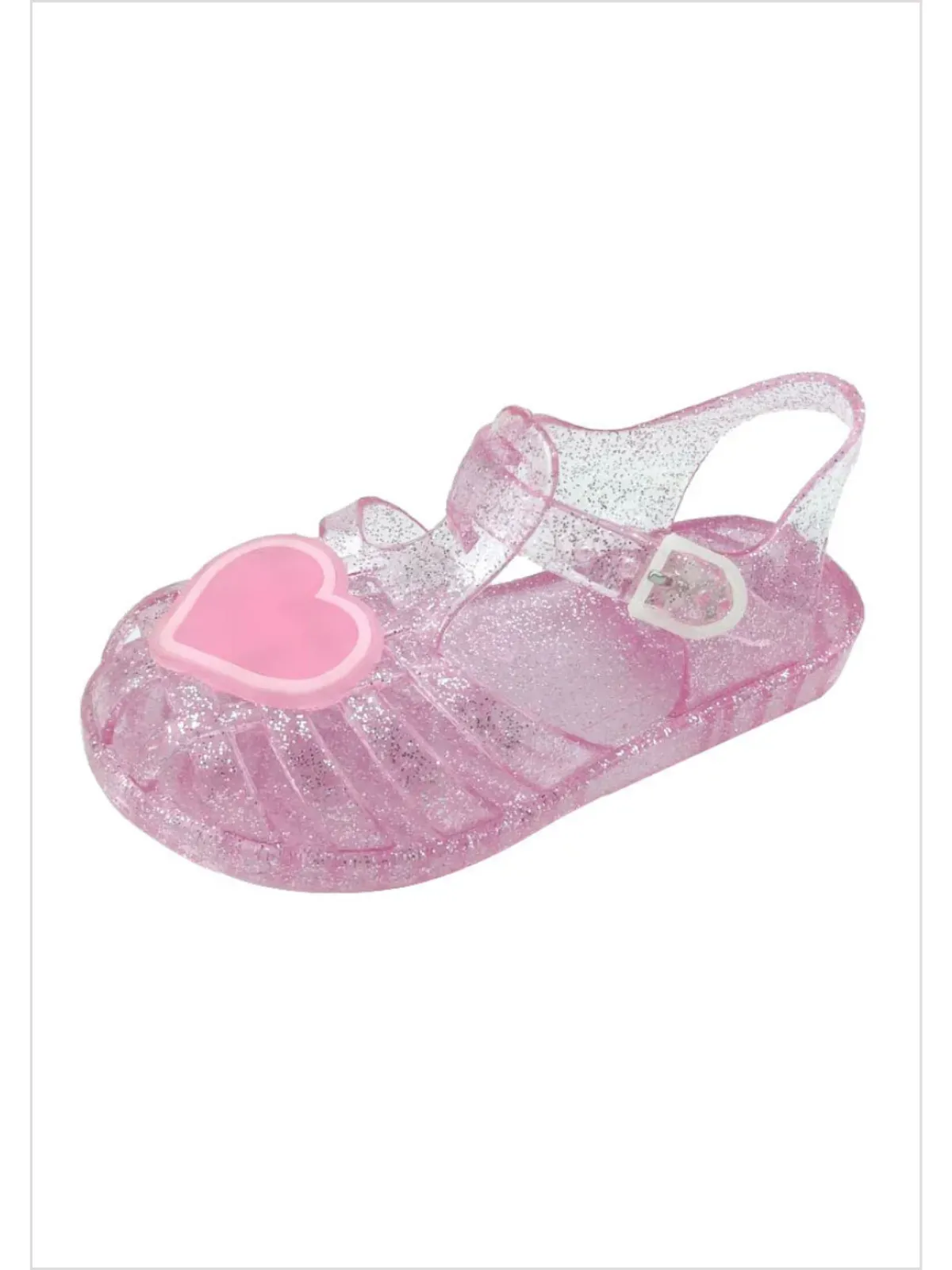 In Step Jelly Heart Sandals by Liv and Mia