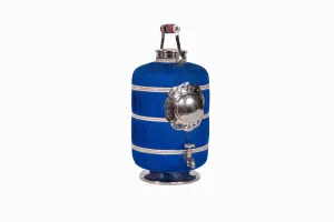 Indian water carrier bright blue