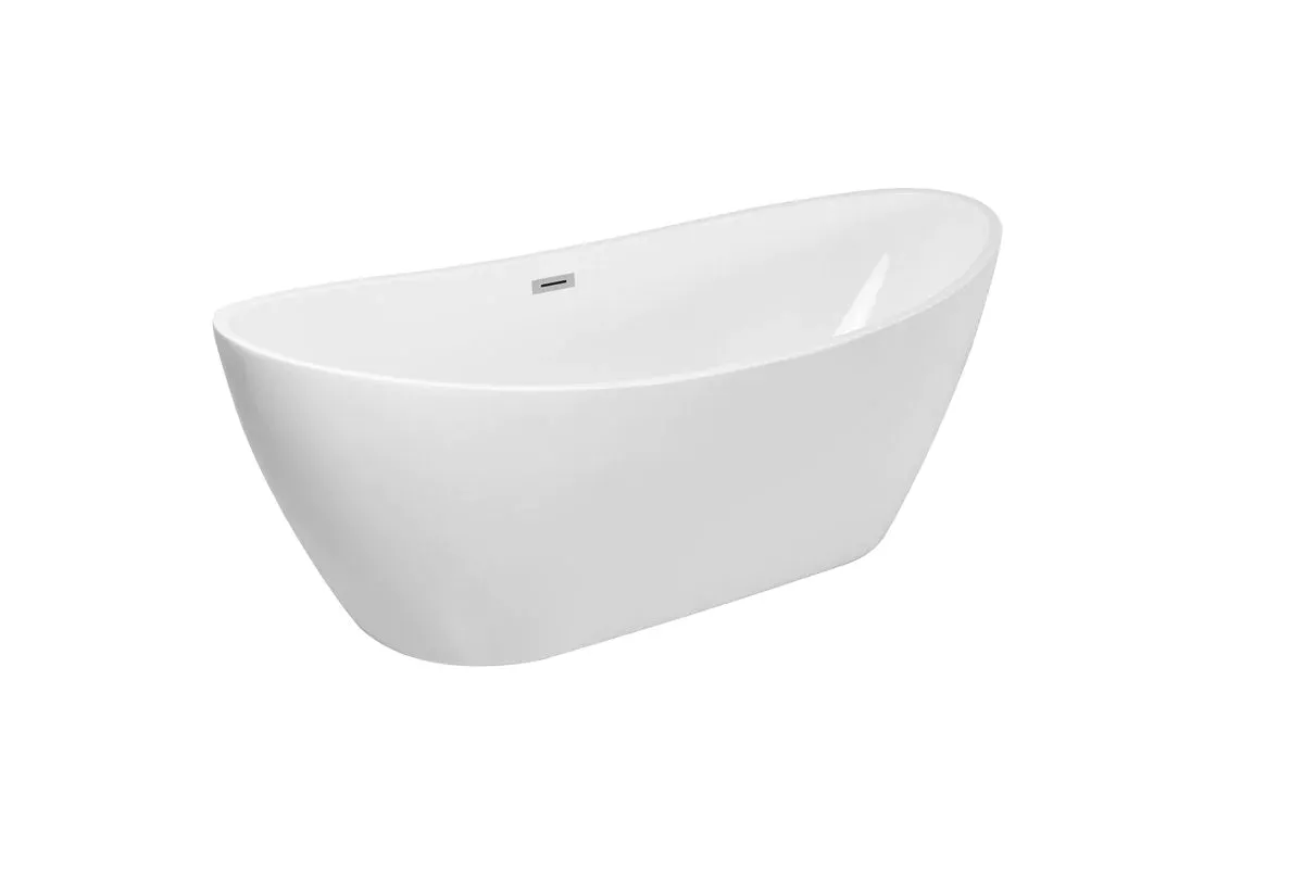 Ines 72" Soaking Double Slipper Bathtub