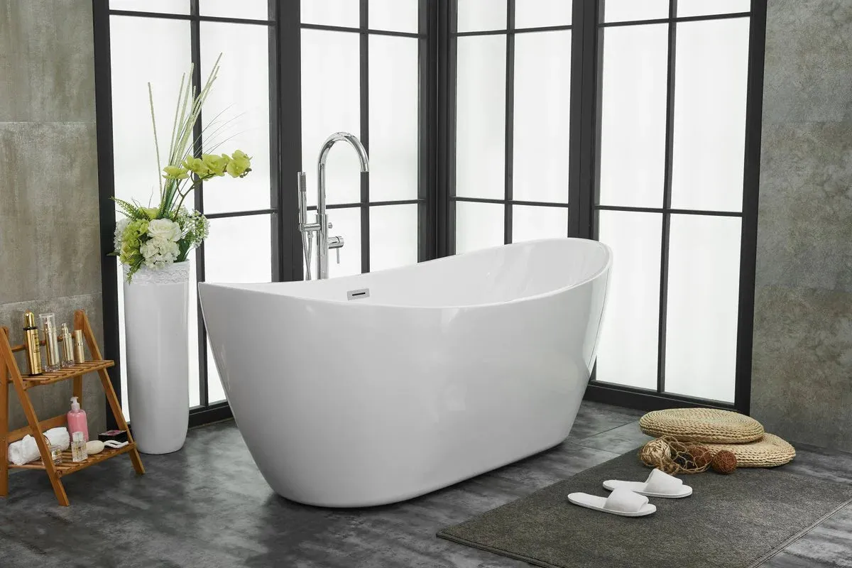 Ines 72" Soaking Double Slipper Bathtub